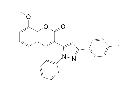 8-Methoxy-3-[3-(4-methylphenyl)-1-phenylpyrazol-5-yl]coumarin