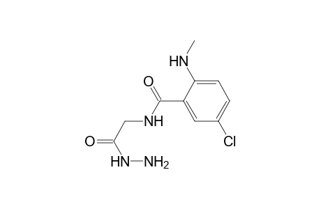 Glycine, N-[5-chloro-2-(methylamino)benzoyl]-, hydrazide