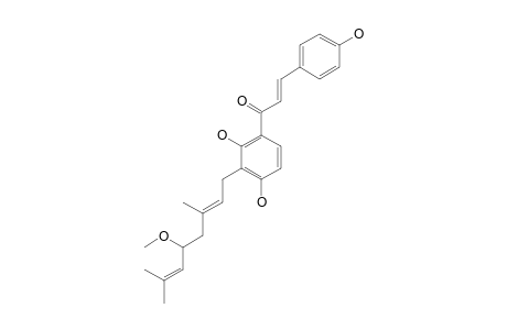 2,4,4'-TRIHYDROXY-3-[(2E)-5-METHOXY-3,7-DIMETHYLOCTA-2,6-DIENYL]-CHALCONE
