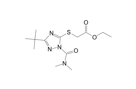 Acetic acid, [[1-[(dimethylamino)carbonyl]-3-(1,1-dimethylethyl)-1H-1,2,4-triazol- 5-yl]thio]-, ethyl ester