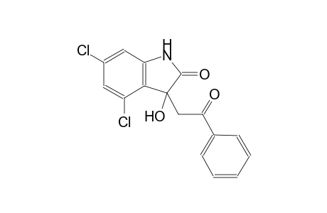 4,6-dichloro-3-hydroxy-3-(2-oxo-2-phenylethyl)-1,3-dihydro-2H-indol-2-one