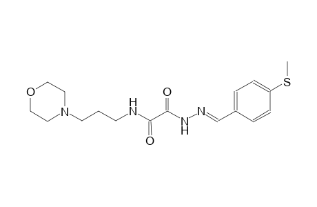 2-{(2E)-2-[4-(methylsulfanyl)benzylidene]hydrazino}-N-[3-(4-morpholinyl)propyl]-2-oxoacetamide