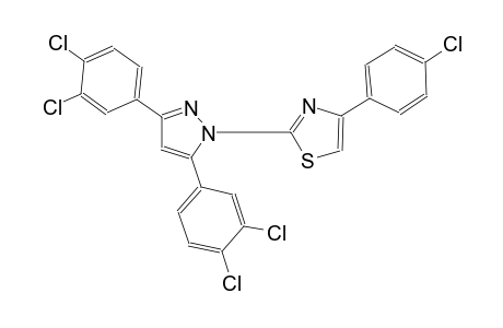 2-[3,5-bis(3,4-dichlorophenyl)-1H-pyrazol-1-yl]-4-(4-chlorophenyl)-1,3-thiazole
