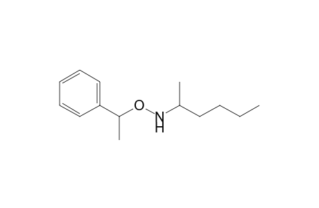 N-(1-Phenylethoxy)-2-hexylamine