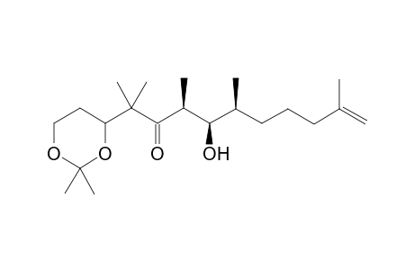 4-[(1',1',3',5',9'-Pentamethyl-2'-oxo-4'-hydroxy-9-decen-1'-yl)-2,2-dimethyl-1,3-dioxolane