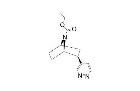 exo-2-(Pyridazin-4-yl)-7-azabicyclo[2.2.1]heptane-7-carboxylic acid Ethyl Ester