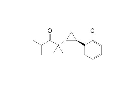 trans 2-(2-(2-chlorophenyl)cyclopropyl)-2,4-dimethylpentan-3-one