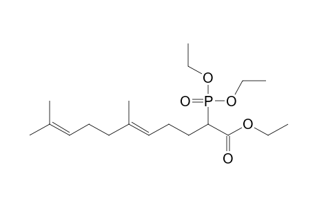 (5E)-2-diethoxyphosphoryl-6,10-dimethyl-undeca-5,9-dienoic acid ethyl ester