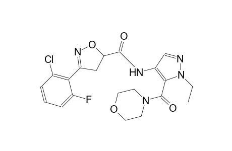 5-isoxazolecarboxamide, 3-(2-chloro-6-fluorophenyl)-N-[1-ethyl-5-(4-morpholinylcarbonyl)-1H-pyrazol-4-yl]-4,5-dihydro-