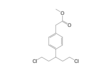 methyl 2-[4-[3-chloro-1-(2-chloroethyl)propyl]phenyl]acetate