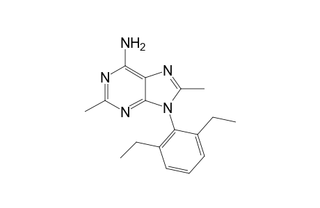 9-(2,6-diethylphenyl)-2,8-dimethyl-6-purinamine