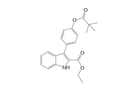 Ethyl 3-(4-(pivaloyloxy)phenyl)-1H-indole-2-carboxylate