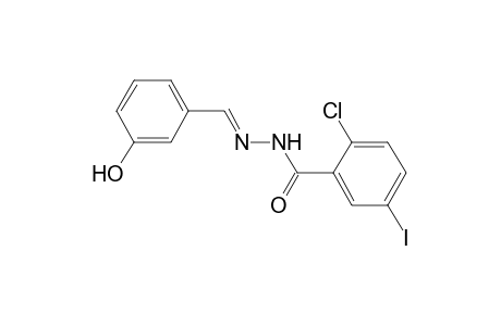 2-Chloro-N'-[(E)-(3-hydroxyphenyl)methylidene]-5-iodobenzohydrazide