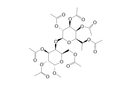 METHYL-2,3,6-TRI-O-ACETYL-4-O-(2',3',4',6'-TETRA-O-ACETYL-7-DEOXY-L-GLYCERO-BETA-D-GALACTO-HEPTOPYRANOSYL)-ALPHA-D-GALACTOPYRANOSIDE