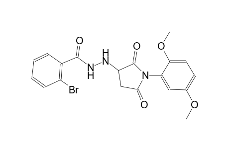 2-bromo-N'-[1-(2,5-dimethoxyphenyl)-2,5-dioxo-3-pyrrolidinyl]benzohydrazide