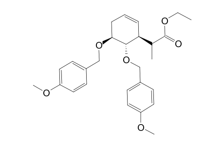 Ethyl 2-{(1S,5S,6R)-5,6-Di-(4-methoxybenzyl)oxycyclohex-2-en-1-yl)propionate