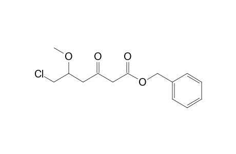 (phenylmethyl) 6-chloranyl-5-methoxy-3-oxidanylidene-hexanoate