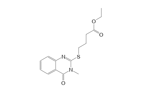 ethyl 4-[(3-methyl-4-oxo-3,4-dihydro-2-quinazolinyl)sulfanyl]butanoate