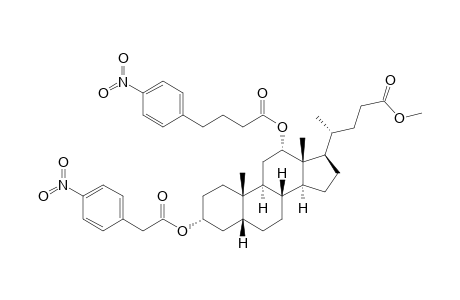 Methyl 3.alpha.-[(4-nitrophenyl)acetoxy]-12.alpha.-[4-(4-nitrophenyl)butanoyloxy]-5.beta.-cholan-24-oate