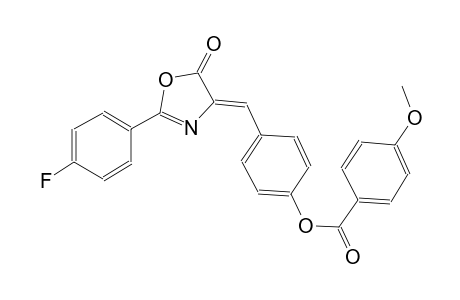 benzoic acid, 4-methoxy-, 4-[(Z)-(2-(4-fluorophenyl)-5-oxo-4(5H)-oxazolylidene)methyl]phenyl ester
