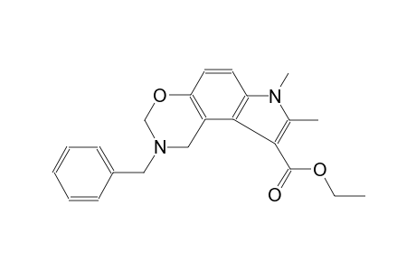 [1,3]oxazino[5,6-e]indole-9-carboxylic acid, 1,2,3,7-tetrahydro-7,8-dimethyl-2-(phenylmethyl)-, ethyl ester