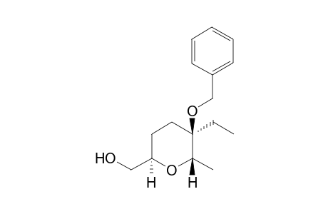 (2R,5R,6S)-5-Benzyloxy-5-ethyl-6-methyltetrahydropyran]-2-methanol