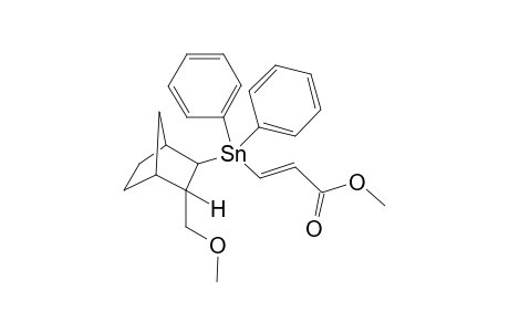 Methyl (E)-3 {(1SR,2RS,3SR,4RS)-3-methoxycarbonylbicyclo[2.2.1]heptan-2-yl(diphenylstannyl}prop-2-enoate