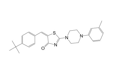 (5E)-5-(4-tert-butylbenzylidene)-2-[4-(3-methylphenyl)-1-piperazinyl]-1,3-thiazol-4(5H)-one