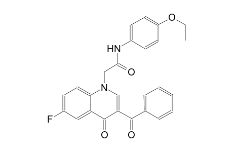1-quinolineacetamide, 3-benzoyl-N-(4-ethoxyphenyl)-6-fluoro-1,4-dihydro-4-oxo-