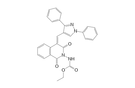 (Z)-Ethyl 4-((1,3-diphenyl-1H-pyrazol-4-yl)methylene)-1,3-dioxo-3,4-dihydroisoquinolin-2(1H)-yl-carbamate