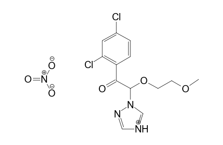 Ethanone, 1-(2,4-dichlorophenyl)-2-(2-methoxyethoxy)-2-(1H-1,2,4-triazol-1-yl)-, mononitrate