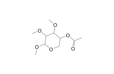 Methyl 4-O-acetyl-2,3-di-O-methylpentopyranoside
