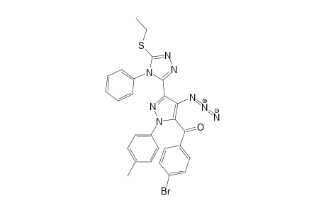 4-Azido-3-(5-ethylthio-4-phenyl-4H-1,2,4-triazol-3-yl)-1-(4-methylphenyl)-1H-pyrazol-5-yl)(4-bromophenyl)methanone