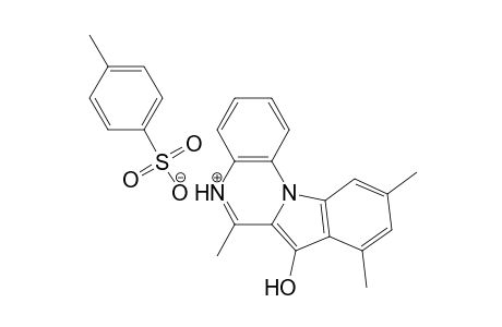 7-Hydroxy-6,8,10-trimethylindolo[1,2-a]quinoxalin-5-ium p-toluenesulphonate