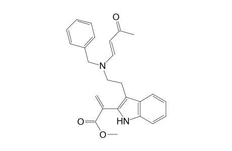 1H-Indole-2-acetic acid, .alpha.-methylene-3-[2-[(3-oxo-1-butenyl)(phenylmethyl)amino]ethyl]-, methyl ester, (E)-
