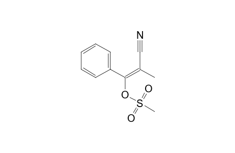 (E)-2-Cyano-1-[(methylsulfonyl)oxy]-1-phenylpropene