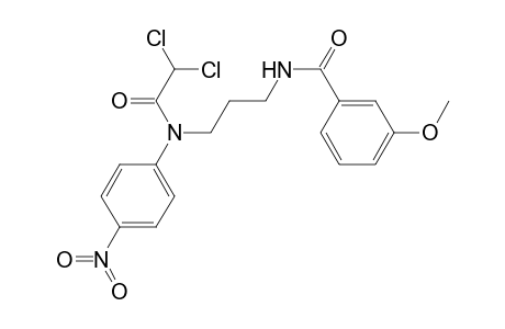 N-[3-(N-(2,2-dichloro-1-oxoethyl)-4-nitroanilino)propyl]-3-methoxybenzamide