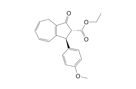 (+-)(2R*,3S*)-2-Ethoxycarbonyl-3-(4-methoxyphenyl)-1,2,3,8-tetrahydroazulen-1-one