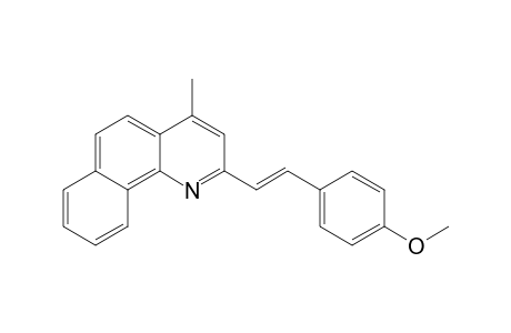 2-[(E)-2-(4-methoxyphenyl)ethenyl]-4-methyl-benzo[h]quinoline