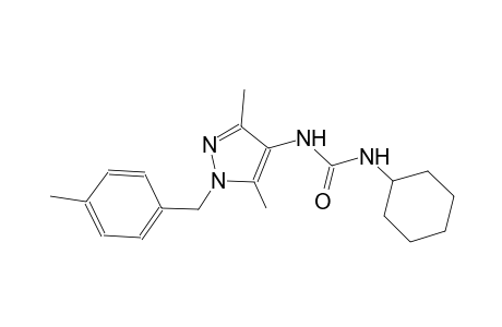 N-cyclohexyl-N'-[3,5-dimethyl-1-(4-methylbenzyl)-1H-pyrazol-4-yl]urea