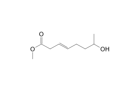 3-Octenoic acid, 7-hydroxy-, methyl ester, (.+-.)-
