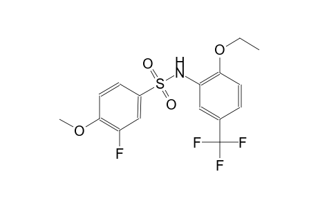N-[2-ethoxy-5-(trifluoromethyl)phenyl]-3-fluoro-4-methoxybenzenesulfonamide