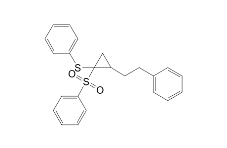 (1RS,2RS)-2-Phenethyl-1-phenylsulfonyl-1-phenylthiocyclopropane