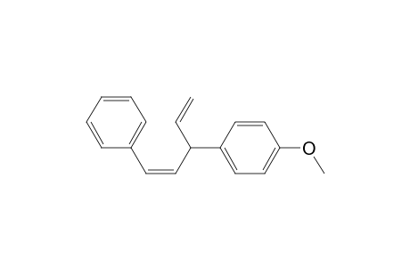 Benzene, 1-(1-ethenyl-3-phenyl-2-propenyl)-4-methoxy-, (Z)-