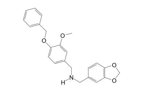 (2H-1,3-benzodioxol-5-ylmethyl)({[4-(benzyloxy)-3-methoxyphenyl]methyl})amine