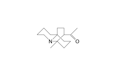 10-Acetyl-1-methyl-2-aza-tricyclo(5.3.3.0/2,7/)tridecane