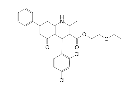 2-ethoxyethyl 4-(2,4-dichlorophenyl)-2-methyl-5-oxo-7-phenyl-1,4,5,6,7,8-hexahydro-3-quinolinecarboxylate
