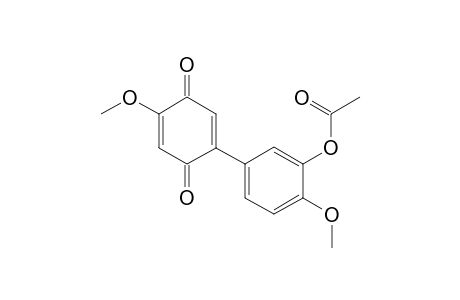 5-(3'-Acetoxy-4'-methoxyphenyl-2-methoxy-1,4-benzoquinone