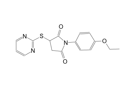 1-(4-ethoxyphenyl)-3-(2-pyrimidinylsulfanyl)-2,5-pyrrolidinedione