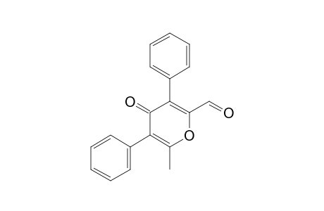 3,5-DIPHENYL-6-METHYL-4-OXO-4-H-PYRAN-2-CARBOXALDEHYDE
